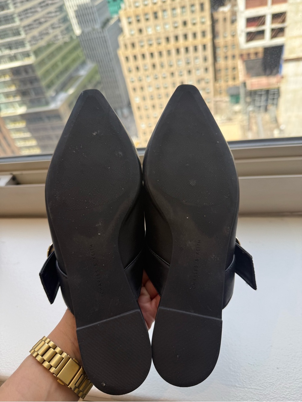 Charles & Keith Buckle-strap Flat Mules - Picture 8 of 8